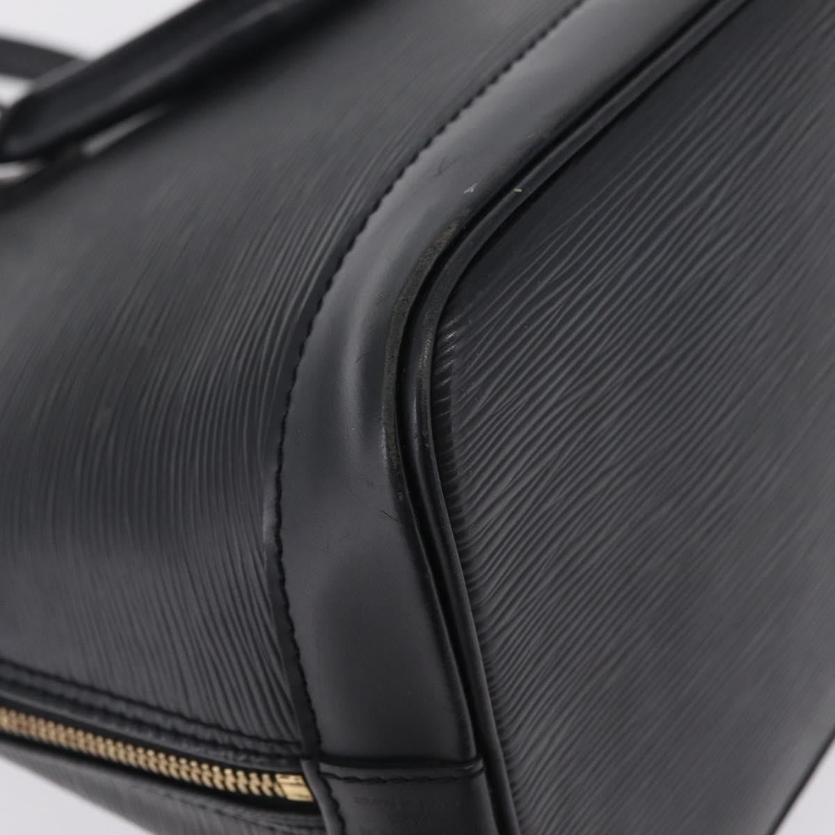 Louis Vuitton Alma Epi Leather, Black, Leather, Handbag
