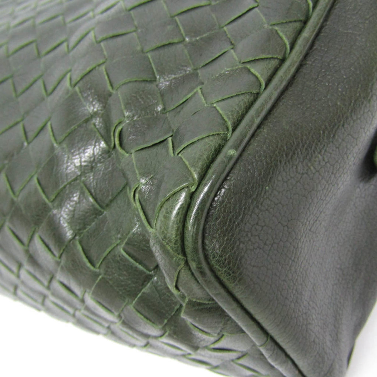 Bottega Veneta Toiletry Case Intrecciato Nappa, Green, Leather, Clutch