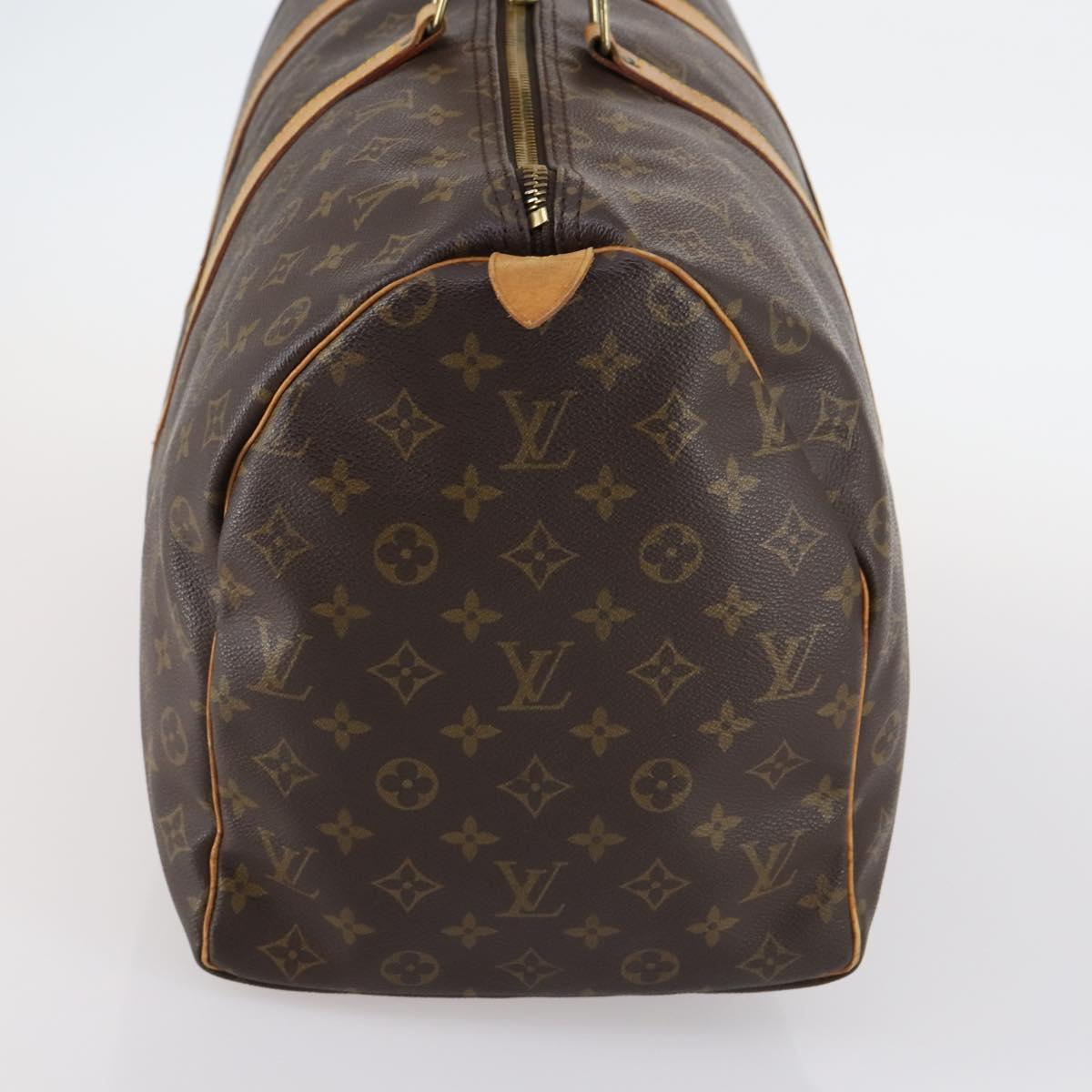 Louis Vuitton Keepall Bag Monogram Canvas, BROWN, CANVAS, Travel bag