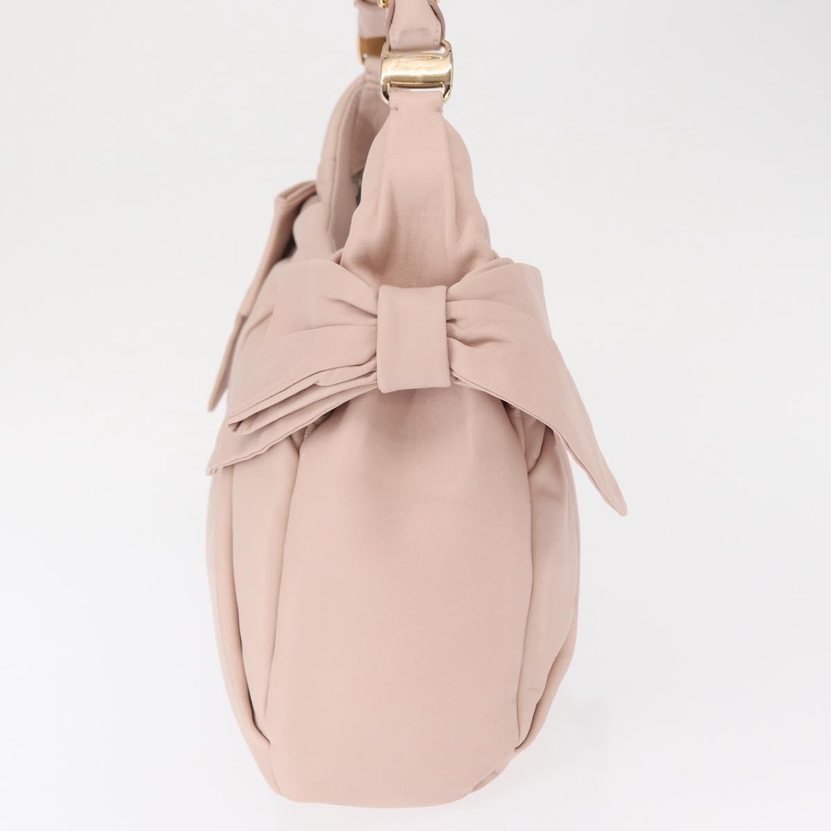 Salvatore Ferragamo Vala Leather, Pink, Leather, Shoulder Bag