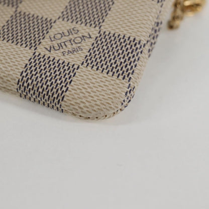 Louis Vuitton Pochette clés NM Canvas, White, Canvas, Wallet