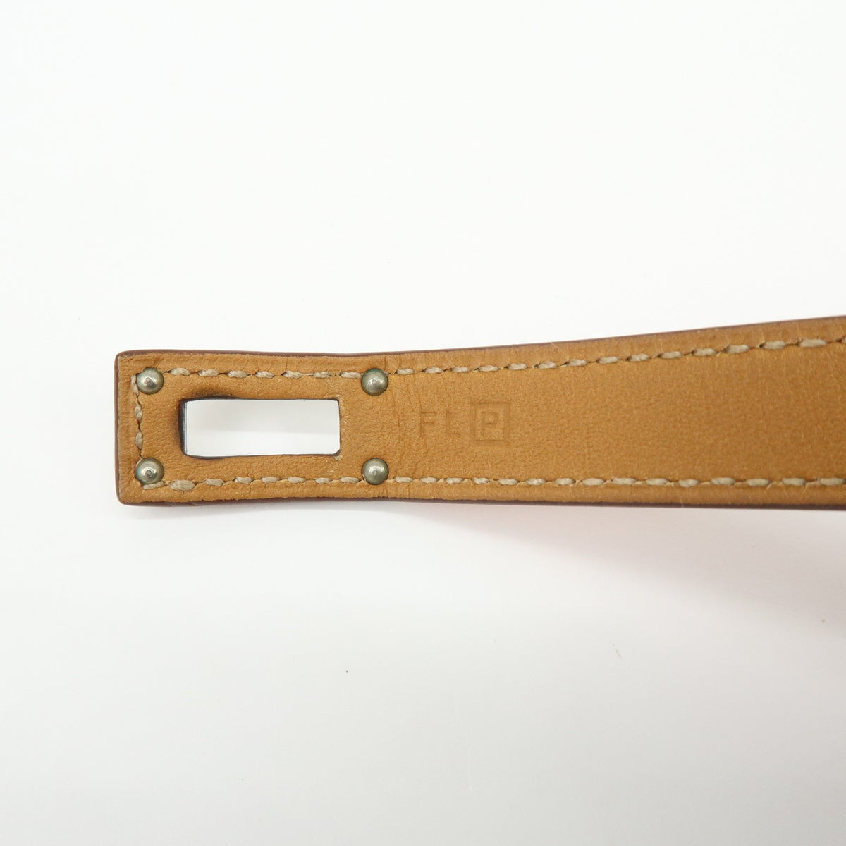 Hermes Kelly Double Tour Leather, Orange, Leather, Bracelet