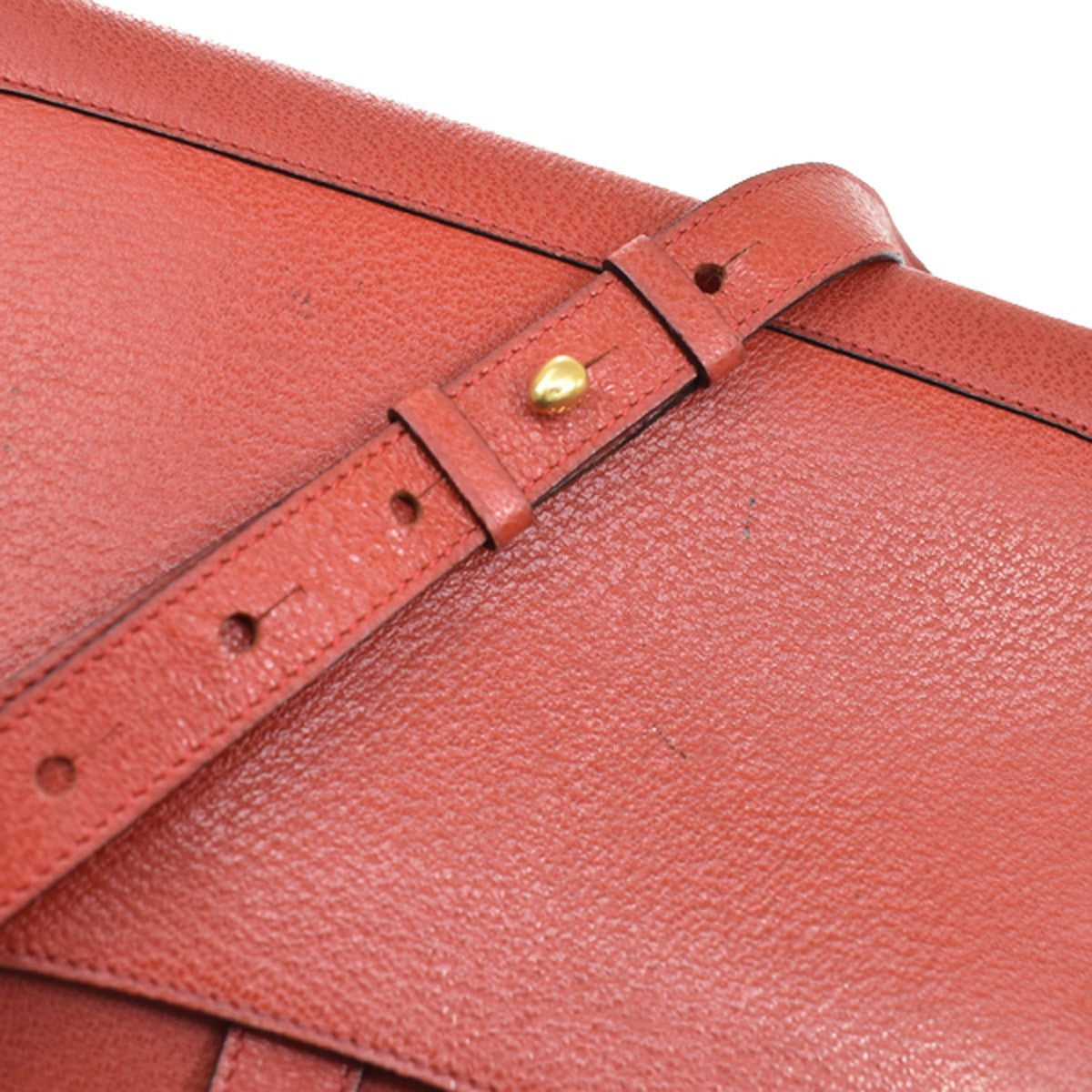 Celine Shoulder Leather, Red, Leather, Shoulder Bag