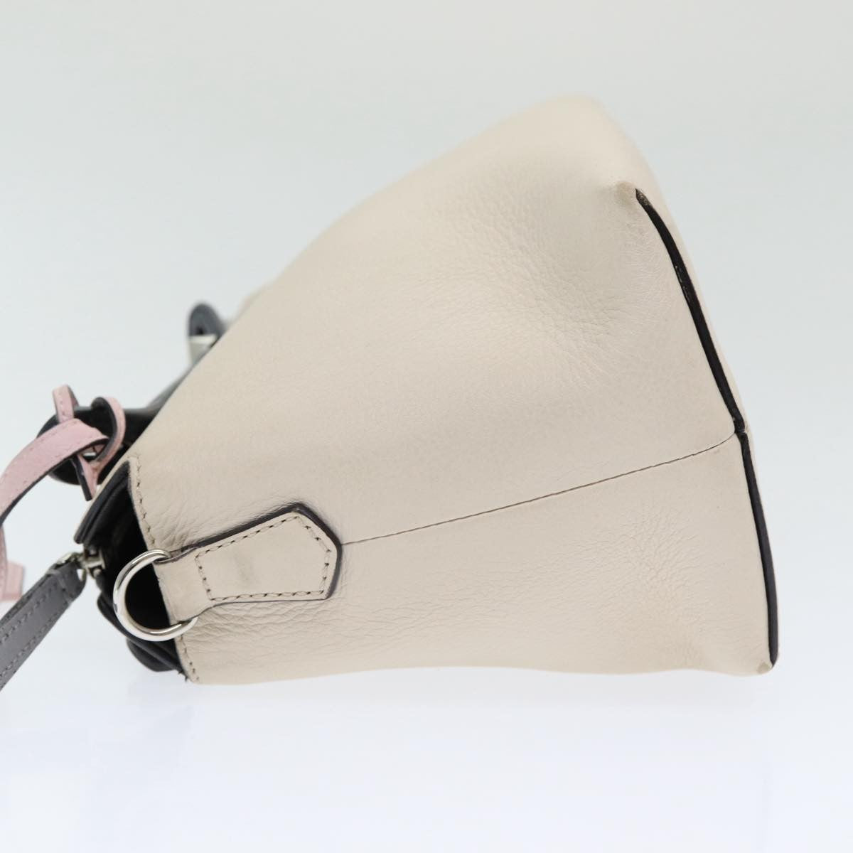 Fendi By The Way Satchel Leather, Beige, Leather, Handbag