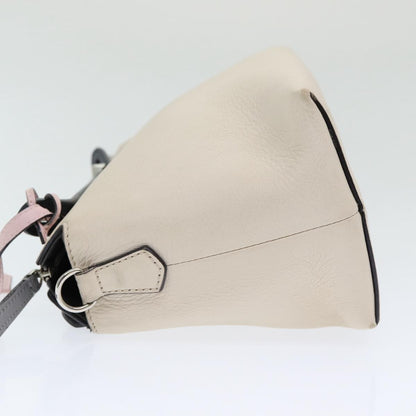 Fendi By The Way Satchel Leather, Beige, Leather, Handbag