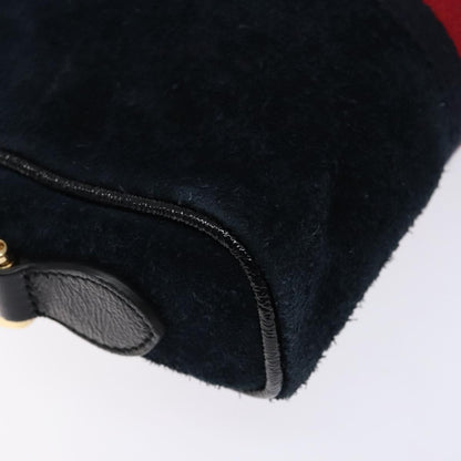 Gucci Ophidia Suede, Navy, Suede, Shoulder Bag