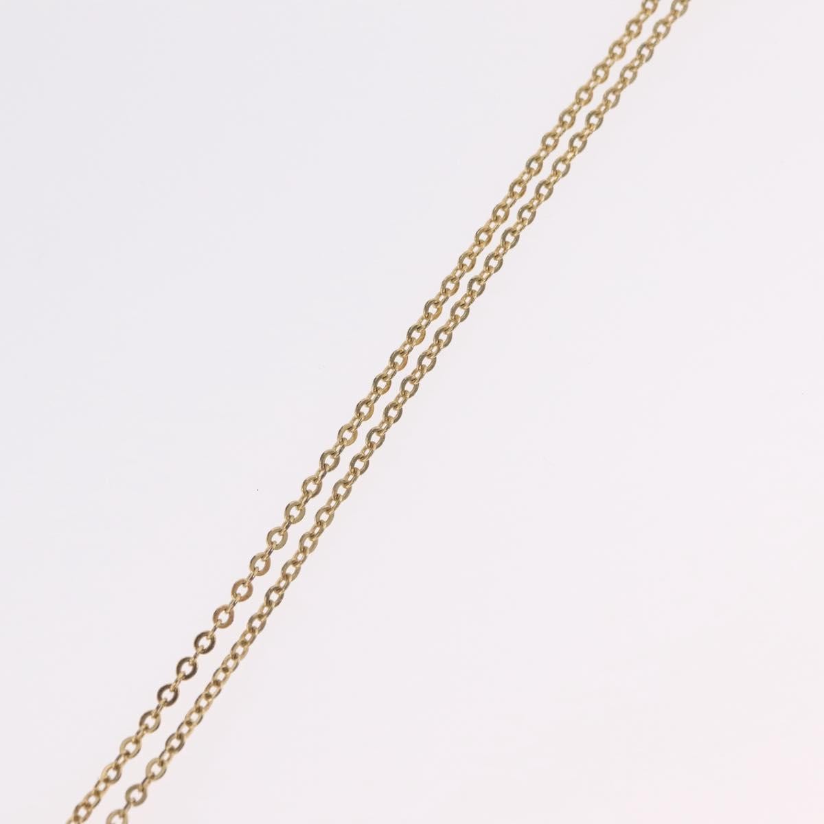 Christian Dior Logo Heart Pendant Metal, Gold, Metal, Necklace