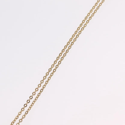 Christian Dior Logo Heart Pendant Metal, Gold, Metal, Necklace