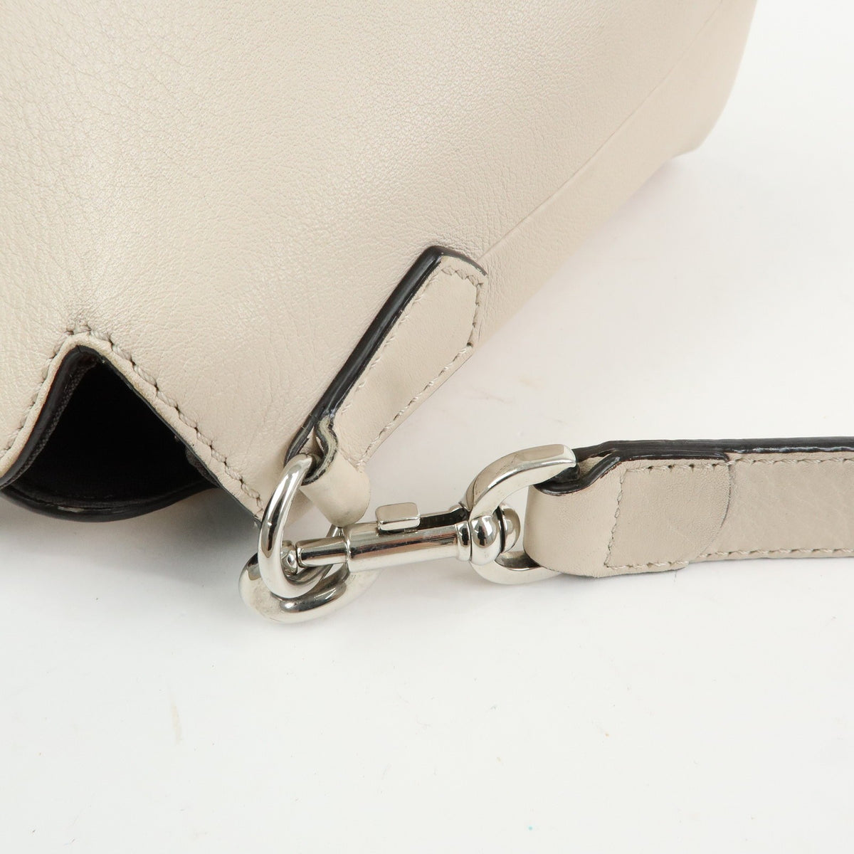 Fendi Selleria By The Way Satchel Leather, Neutral, Leather, Handbag