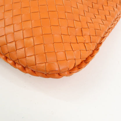 Bottega Veneta Veneta Hobo Intrecciato Nappa, Orange, Leather, Shoulder Bag