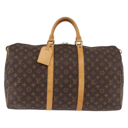 Louis Vuitton Keepall Monogram, Brown, Canvas, Travel Bag