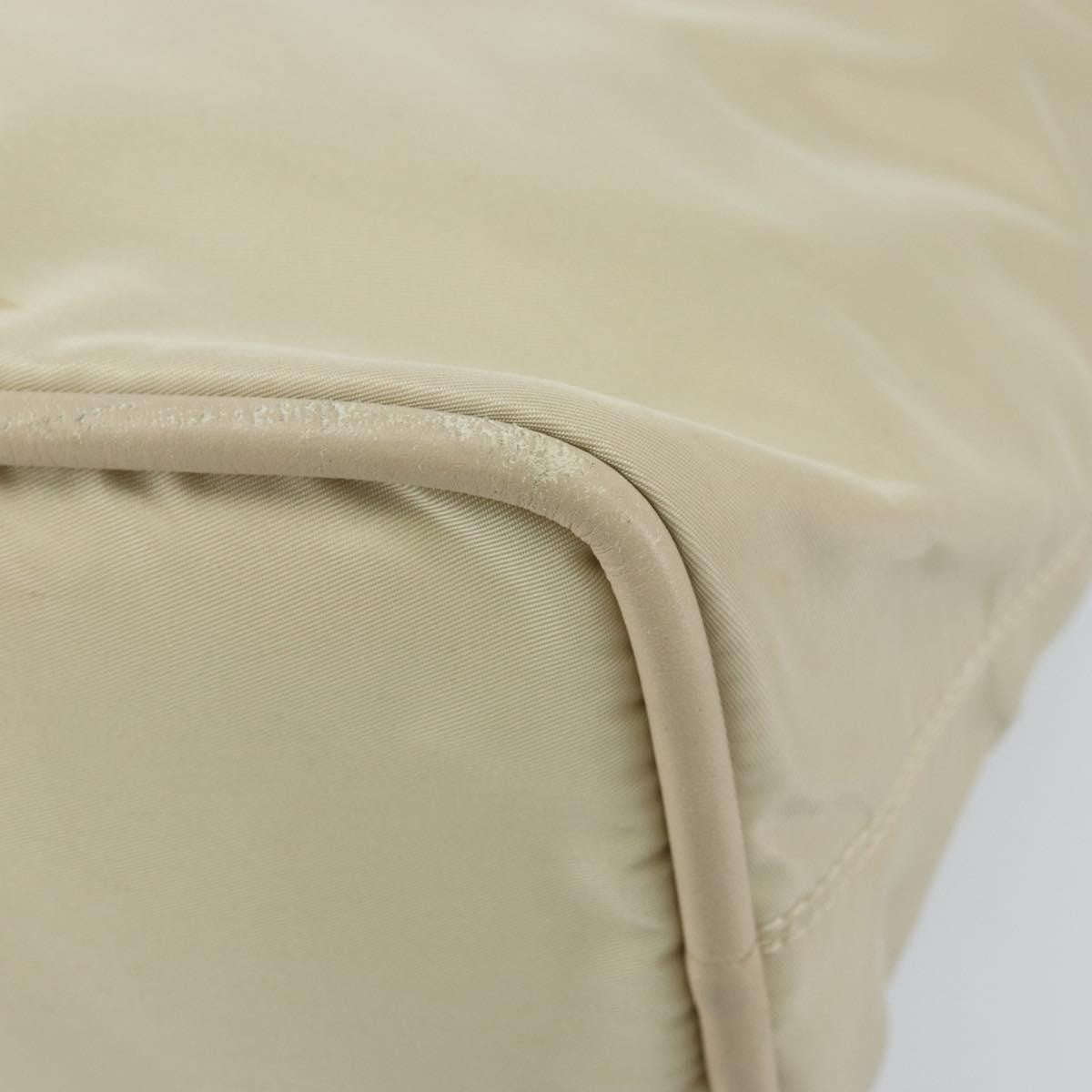 Celine Handbag Nylon, Beige, Nylon, Handbag