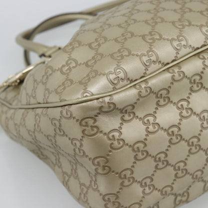 Gucci Sukey Top Handle Guccissima Leather, Gold, Leather, Tote Bag