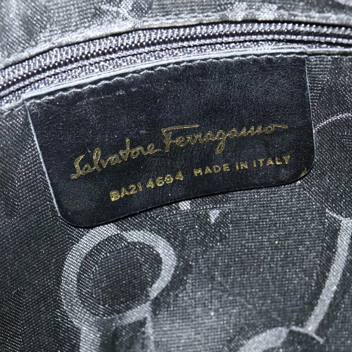 Salvatore Ferragamo Gancini Suede, Purple, Suede, Shoulder Bag