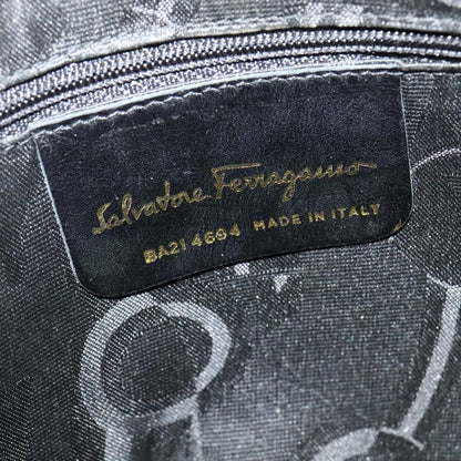 Salvatore Ferragamo Gancini Suede, Purple, Suede, Shoulder Bag