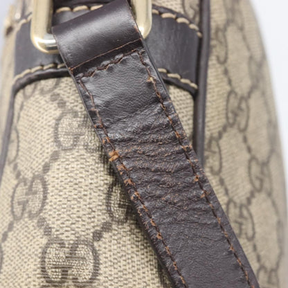 Gucci Front Zip Pocket Messenger GG Coated Canvas, Beige, Canvas, Shoulder Bag
