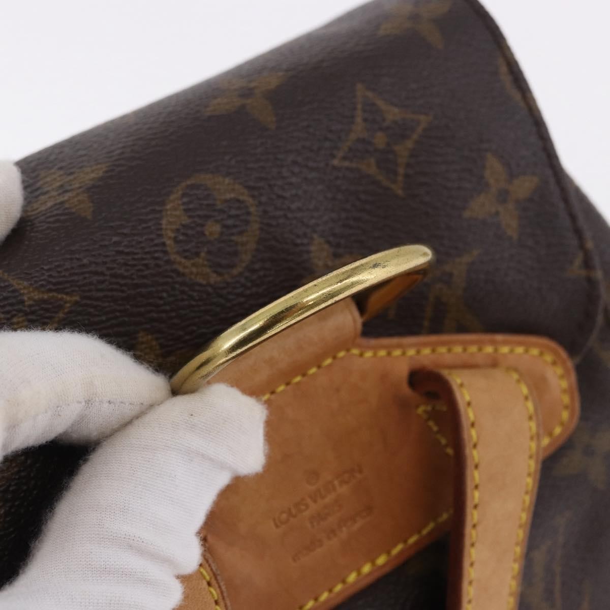 Louis Vuitton Vintage Montsouris Monogram Canvas, Brown, Canvas, Backpack