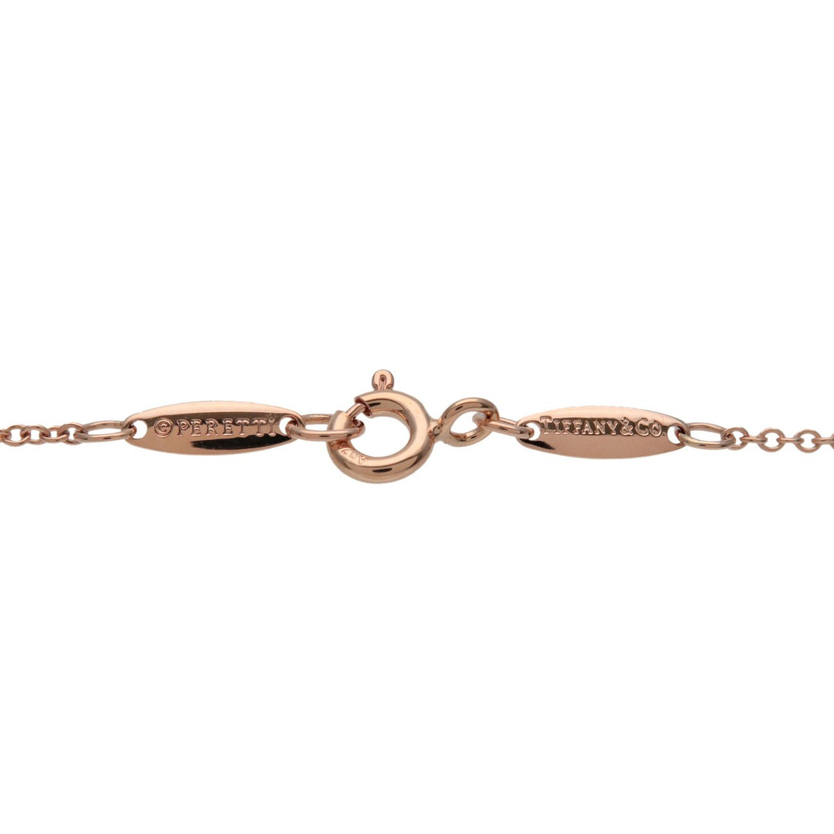 Tiffany & Co. Elsa Peretti Diamonds By The Yard Pendant 18K Rose Gold, Gold, Rose Gold, Necklace