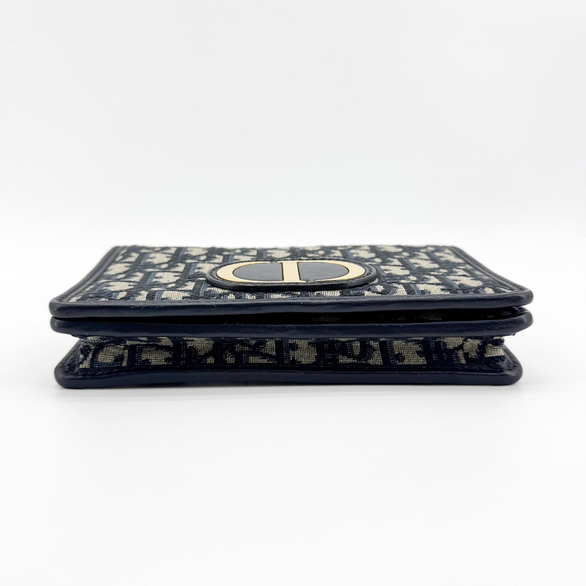 Christian Dior 30 Montaigne 2-in-1 Oblique Canvas, Navy, Canvas, Clutch