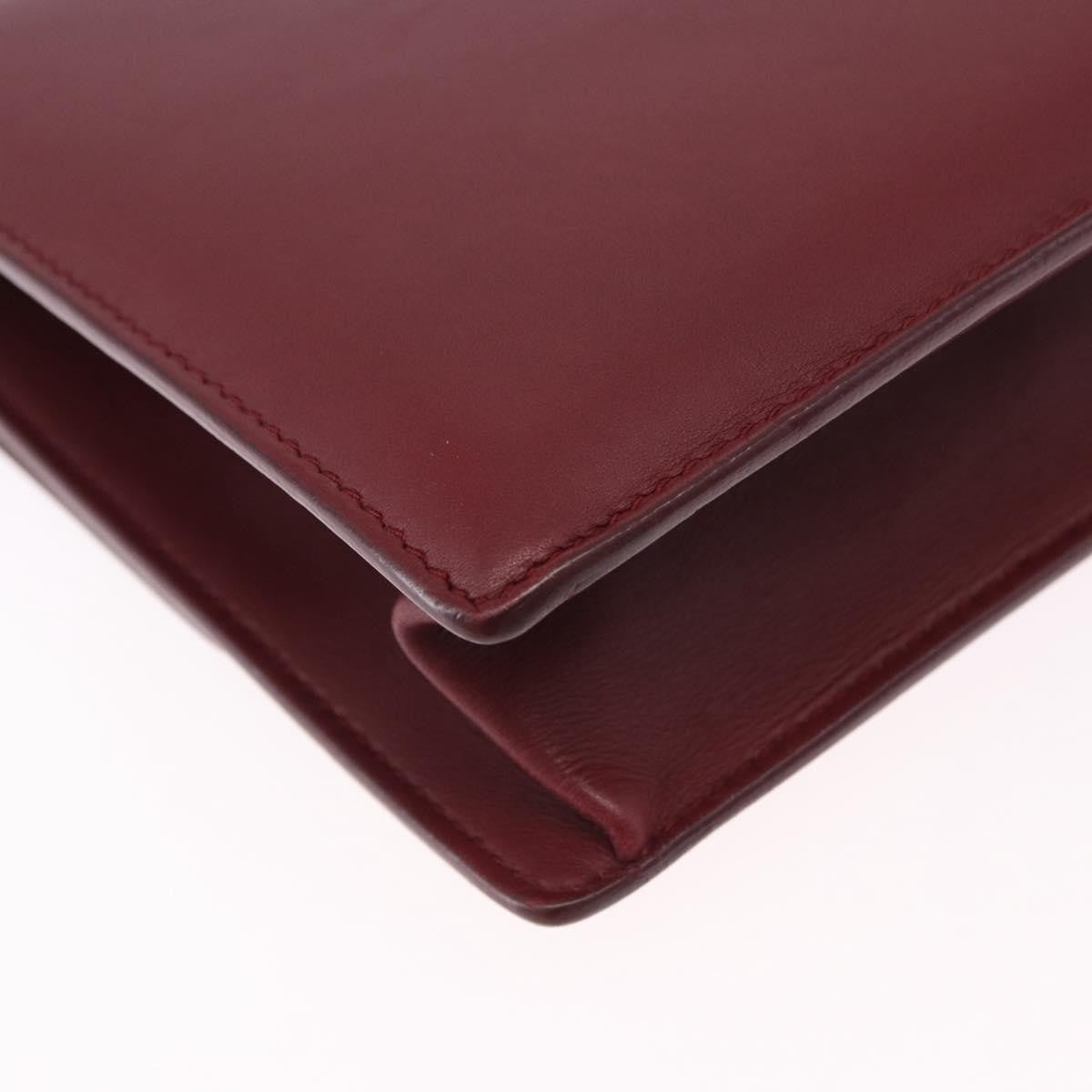 Salvatore Ferragamo Aileen Leather, Burgundy, Leather, Shoulder Bag