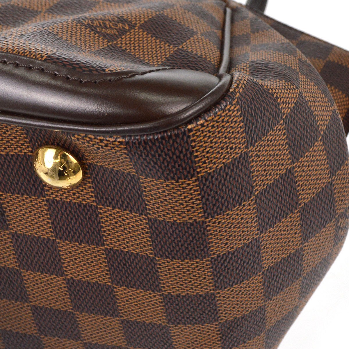 Louis Vuitton Verona Damier Ebene, Brown, Canvas, Handbag