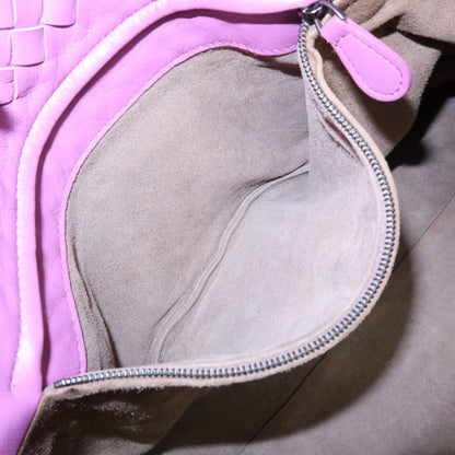 Bottega Veneta Garda Intrecciato Nappa, Purple, Leather, Handbag