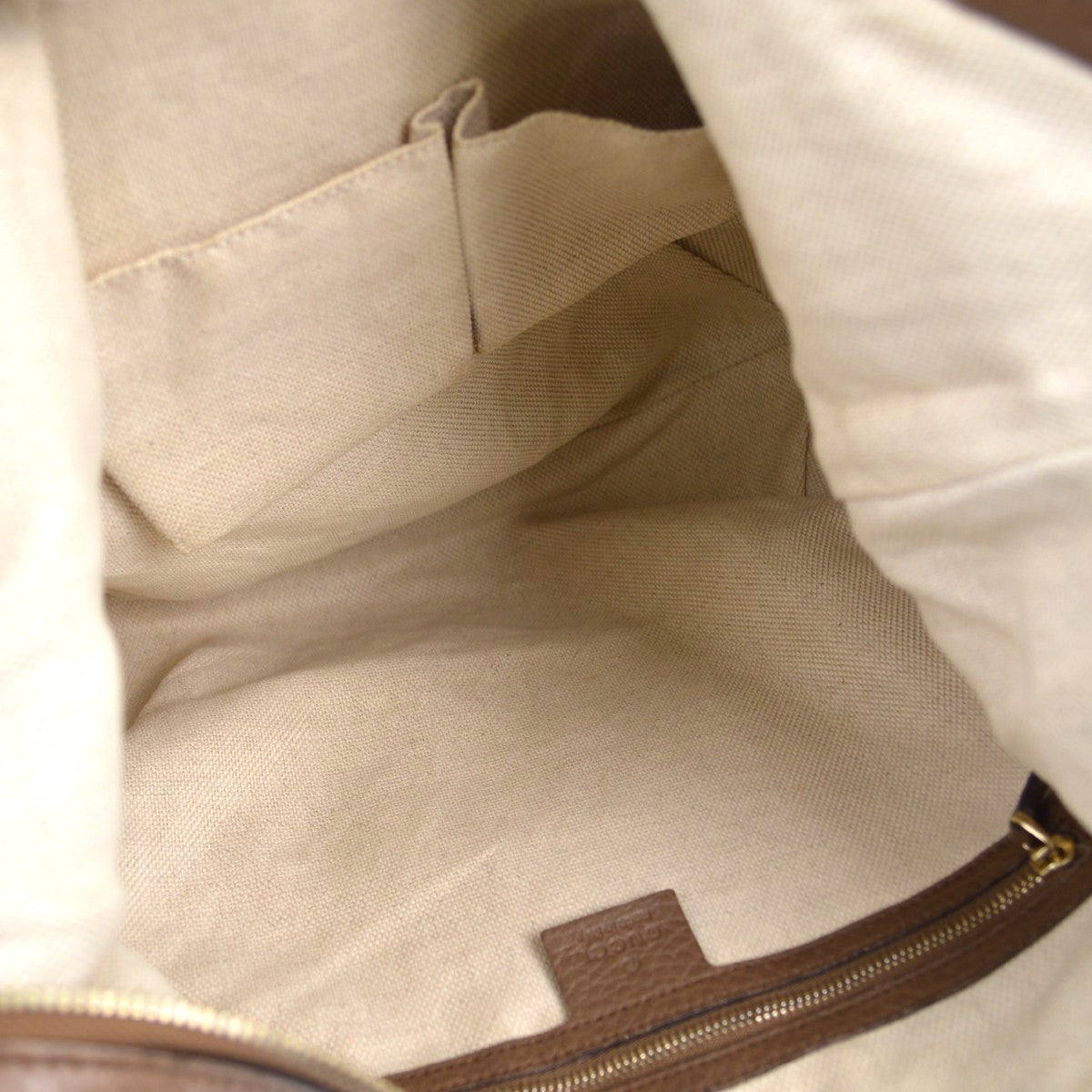 Gucci Soho Chain Hobo Leather, Brown, Leather, Shoulder Bag