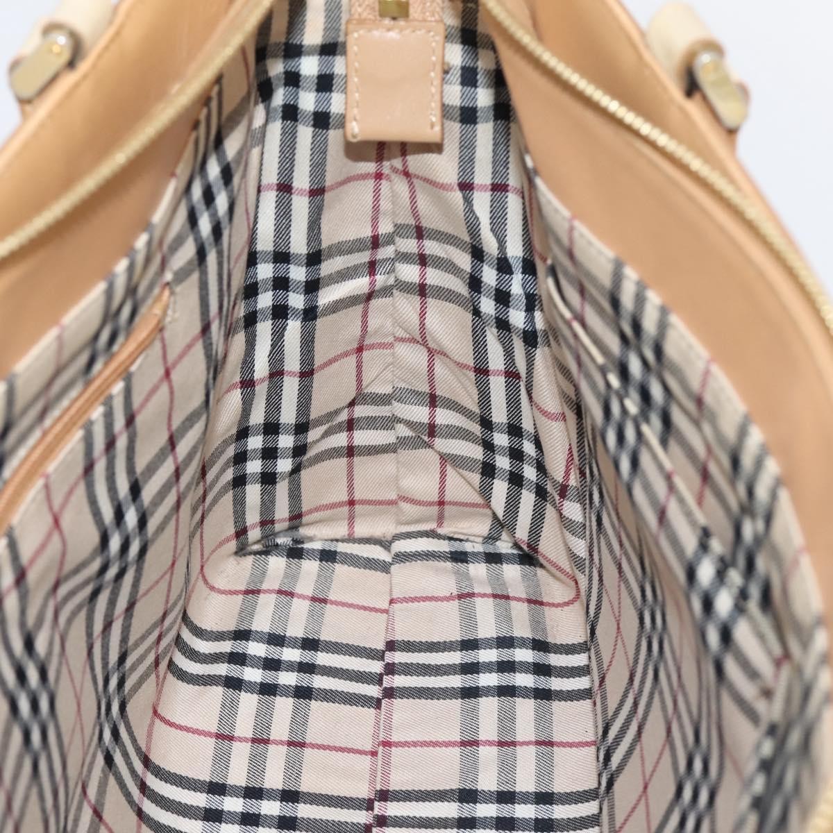 Burberry Handbag Leather, Beige, Leather, Handbag