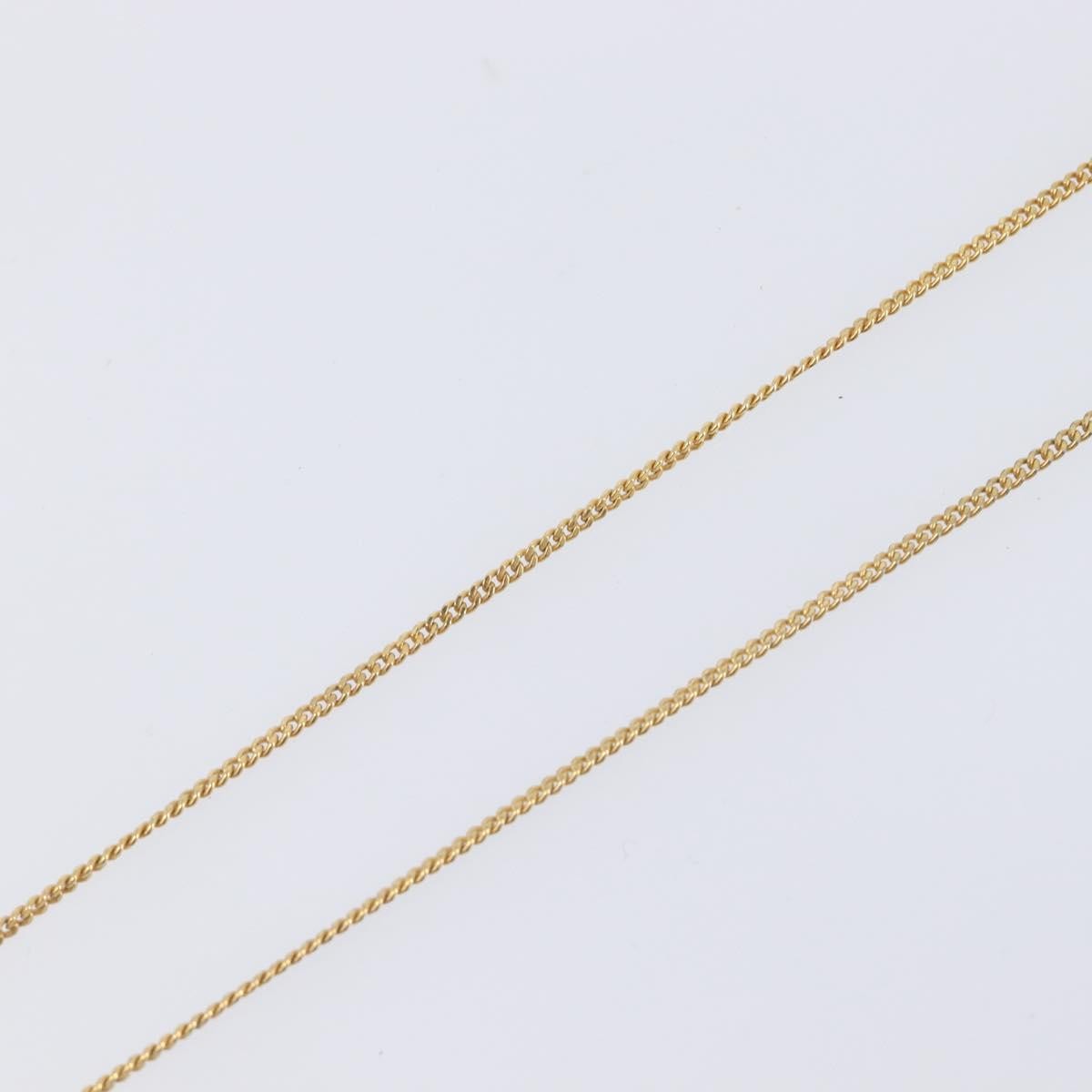 Christian Dior Vintage Logo Pendant Metal, Gold, Metal, Necklace
