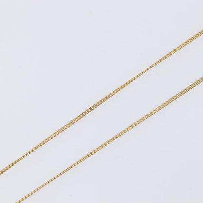 Christian Dior Vintage Logo Pendant Metal, Gold, Metal, Necklace