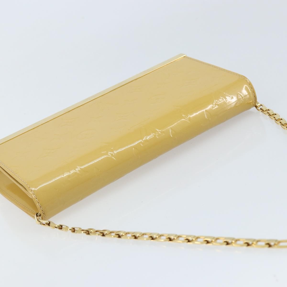 Louis Vuitton Ana Monogram Vernis, Yellow, Patent Leather, Handbag