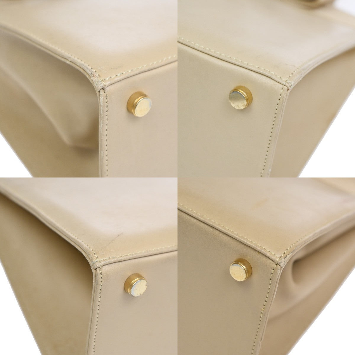Salvatore Ferragamo Convertible Vara Bow Tote Leather, Beige, Leather, Handbag