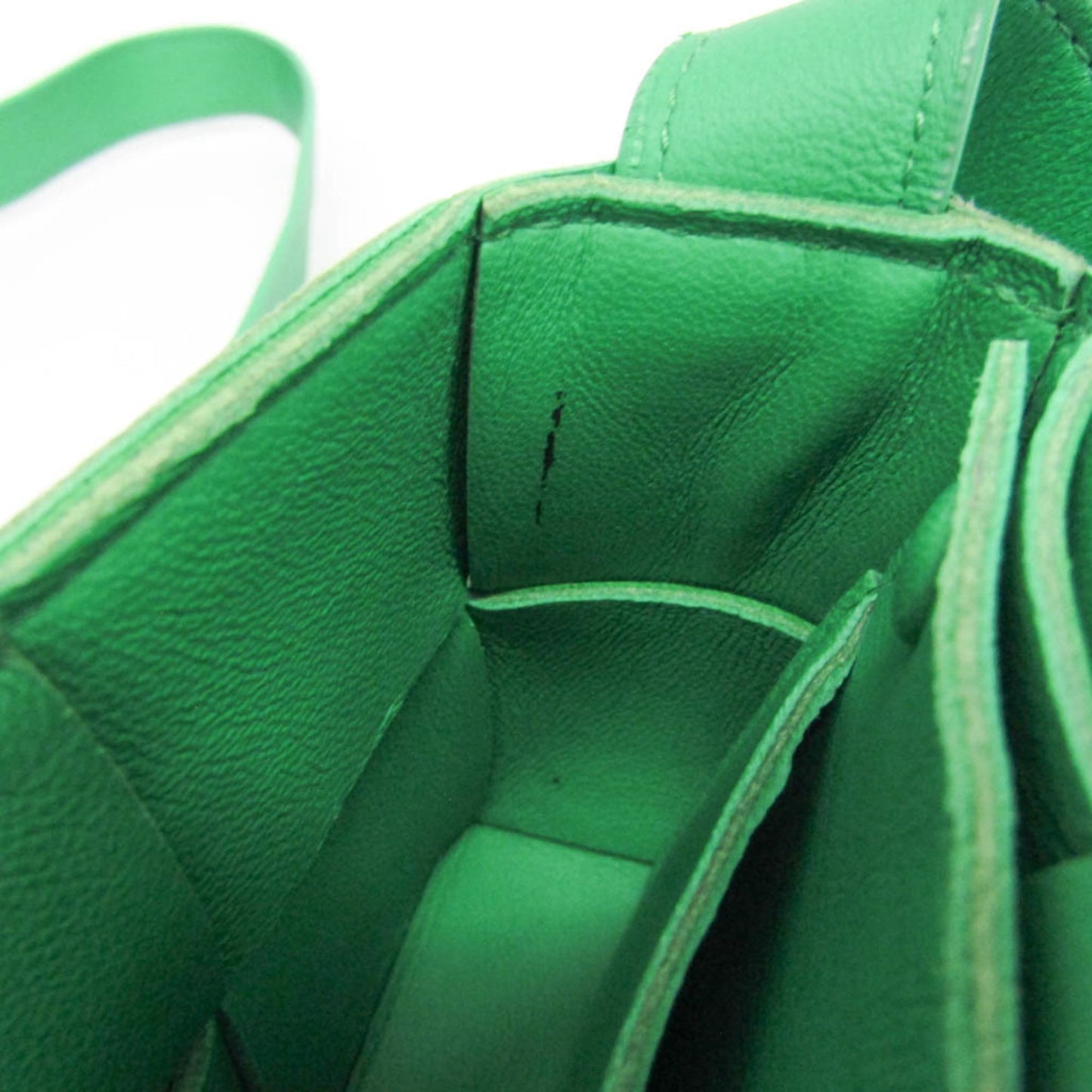 Bottega Veneta Cassette Maxi Intrecciato Leather, Green, Leather, Clutch