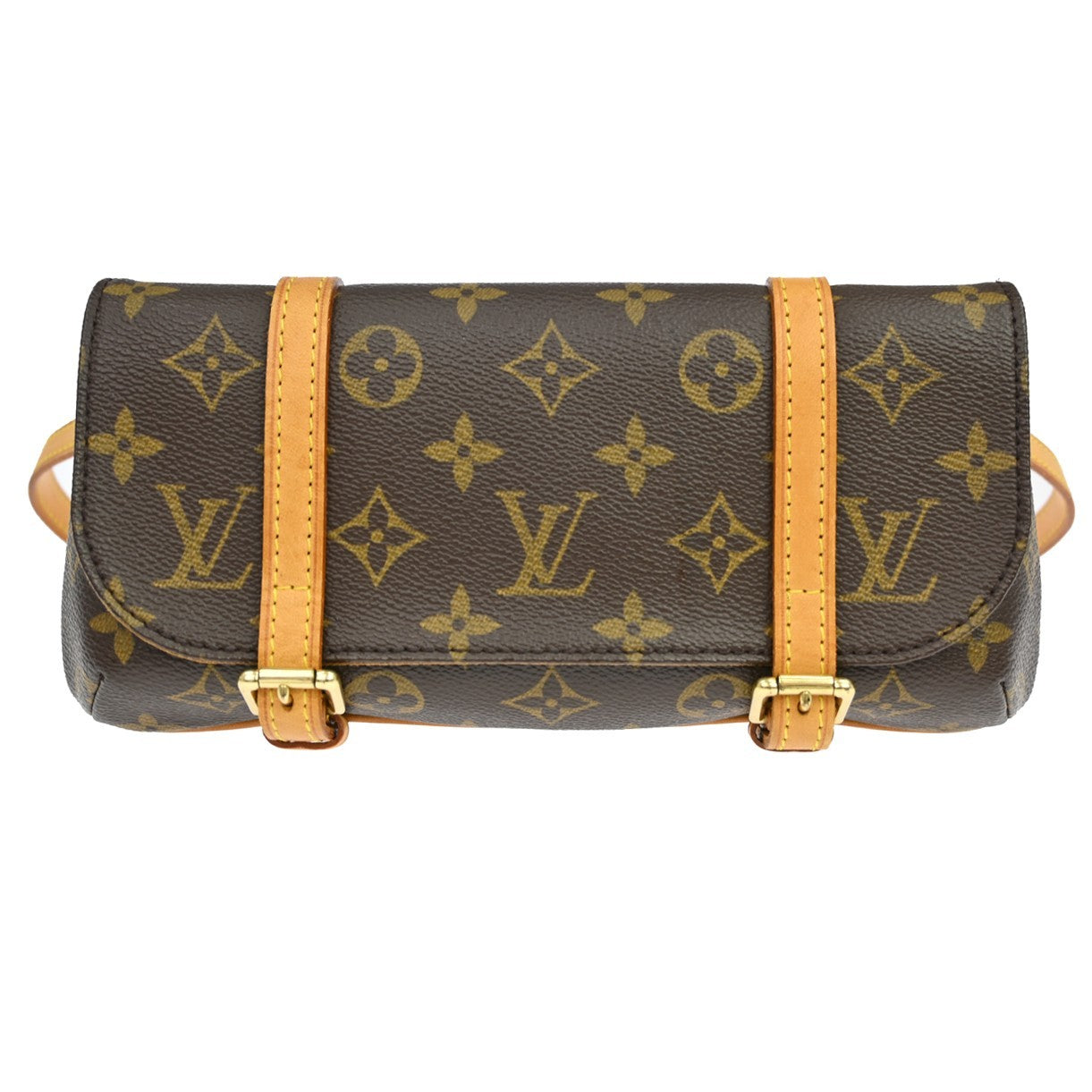Louis Vuitton Marelle Monogram, Brown, Canvas, Clutch