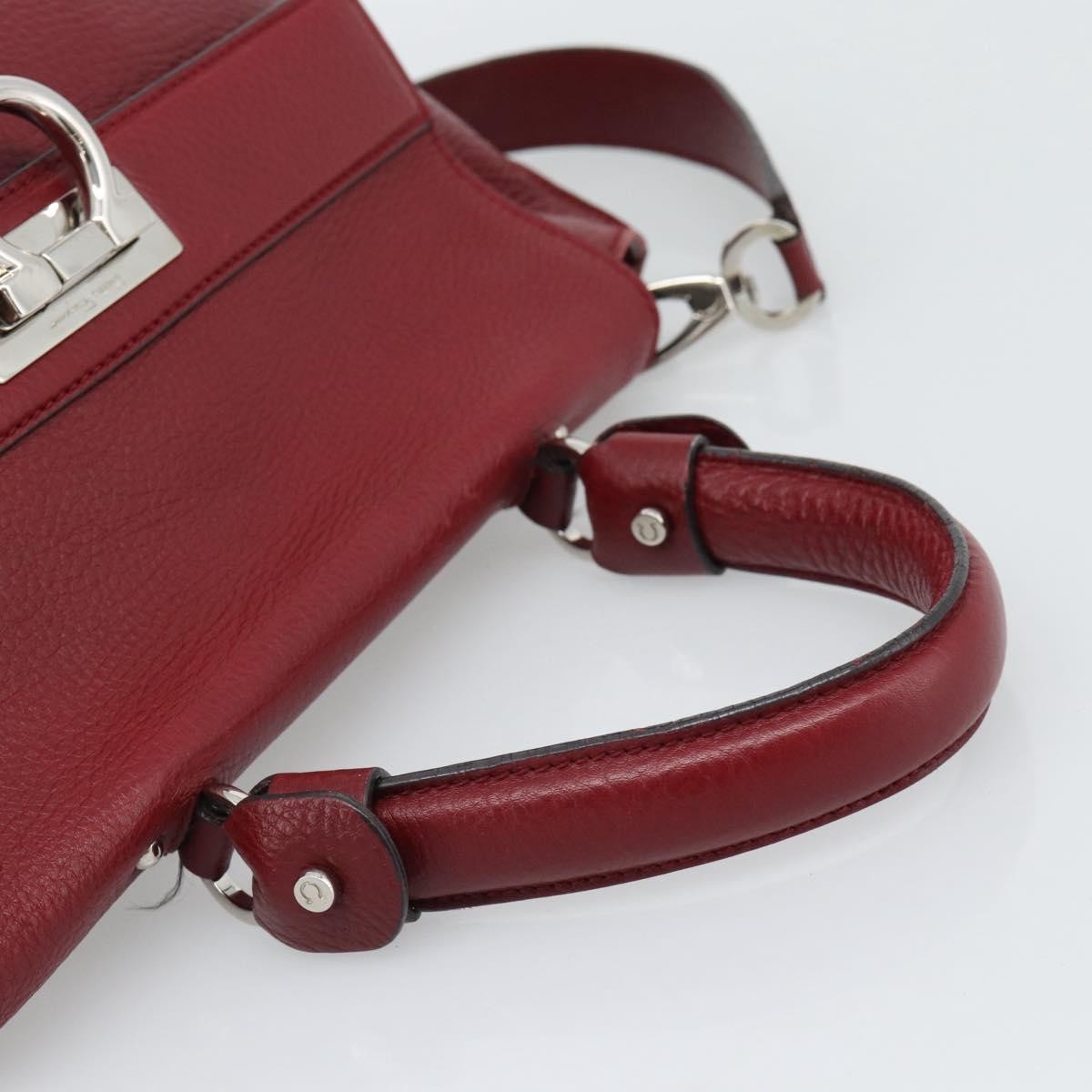 Salvatore Ferragamo Sofia Satchel Leather, Red, Leather, Handbag