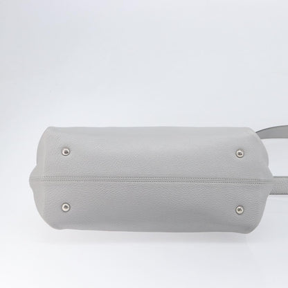 Salvatore Ferragamo Sofia Satchel Leather, Gray, Leather, Handbag