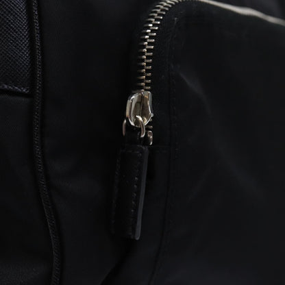 Prada Buckle Messenger Tessuto, Black, Nylon, Shoulder Bag