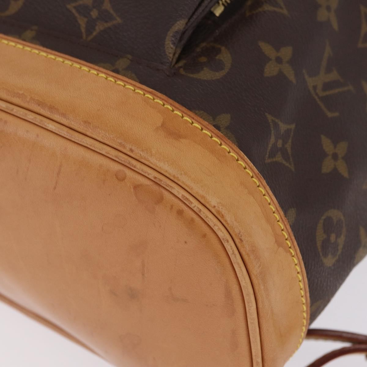 Louis Vuitton Vintage Montsouris Monogram Canvas, Brown, Canvas, Backpack