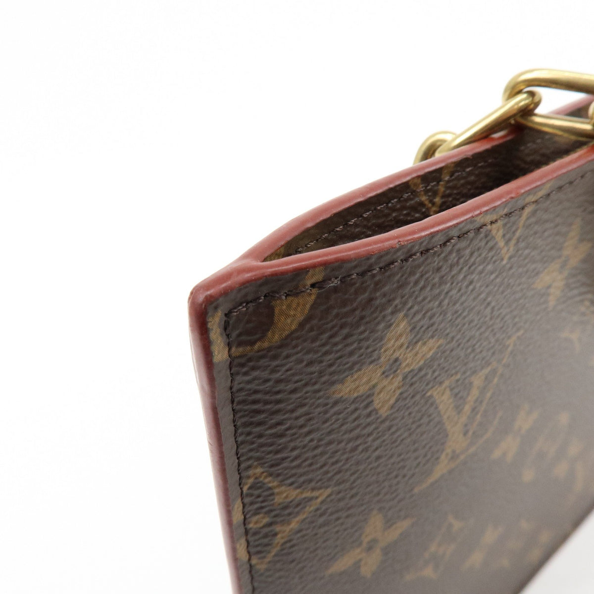 Louis Vuitton Legacy Chain Clutch Monogram Canvas, Brown, Canvas, Clutch