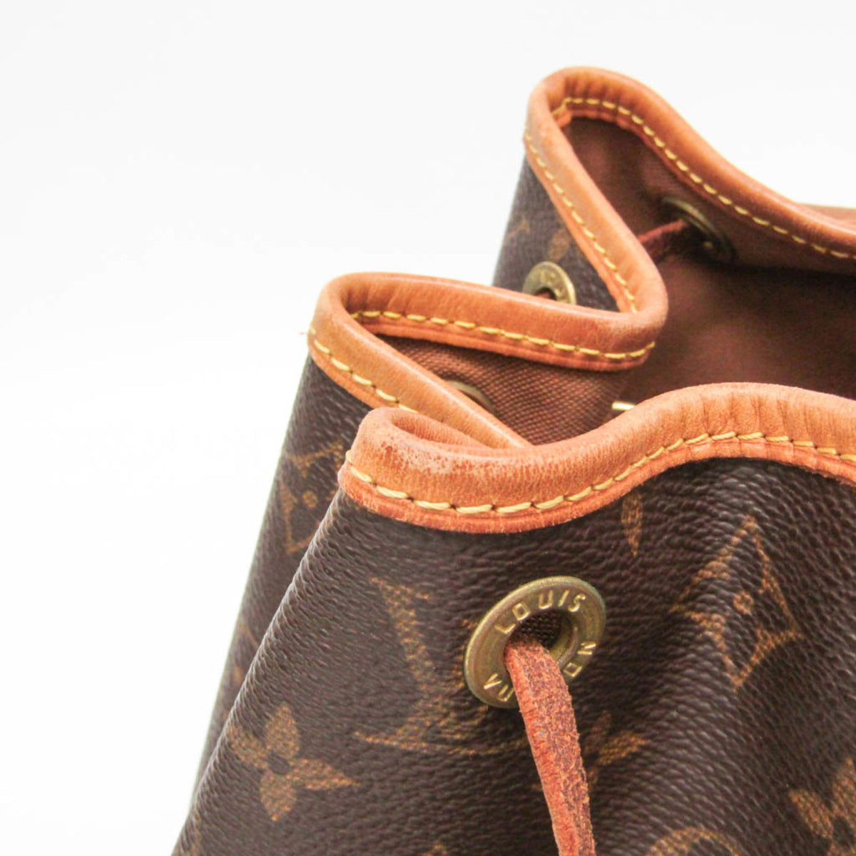 Louis Vuitton Vintage Montsouris Monogram Canvas, Brown, Canvas, Backpack