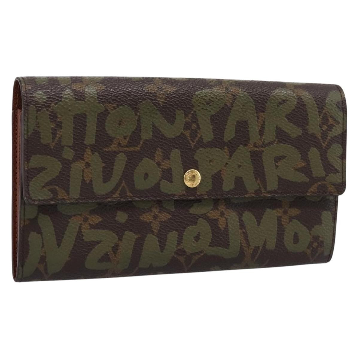 Louis Vuitton Sarah Limited Edition Monogram Graffiti, Khaki, Canvas, Wallet