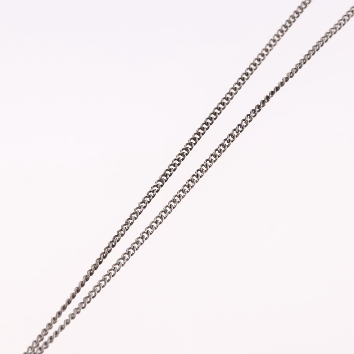 Chanel CC Pearl Drop Pendant Metal with Faux Pearl, Silver, Metal, Necklace