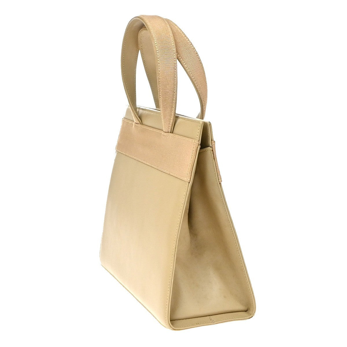 Salvatore Ferragamo Convertible Vara Bow Tote Leather, Beige, Leather, Handbag