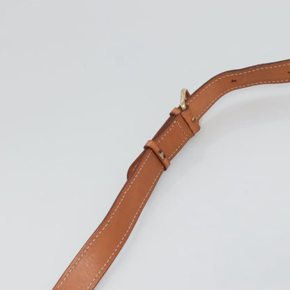 Celine Vintage Macadam Canvas and Leather, Brown, Canvas, Shoulder Bag