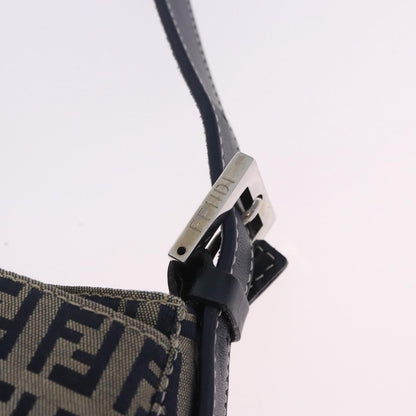 Fendi Baguette Zucca Canvas, Navy, Canvas, Handbag