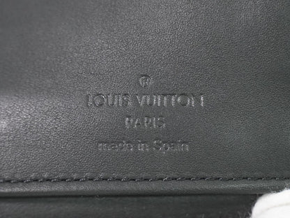 Louis Vuitton Zippy Monogram Shadow Leather, Black, Leather, Wallet