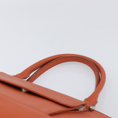 Burberry Handbag Leather, Orange, Leather, Handbag