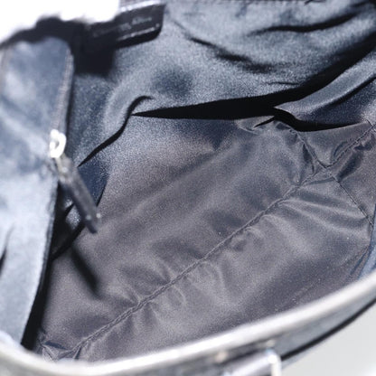 Christian Dior Vintage Open Pocket Diorissimo Canvas, Black, Canvas, Tote Bag