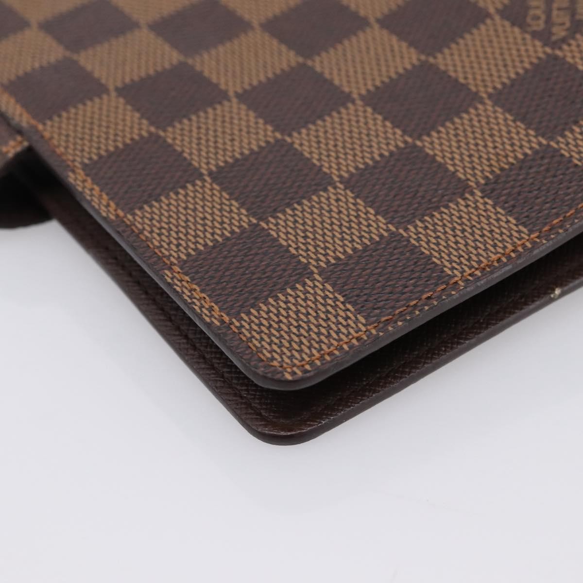 Louis Vuitton Agenda Cover Damier Canvas, Brown, Canvas, Wallet