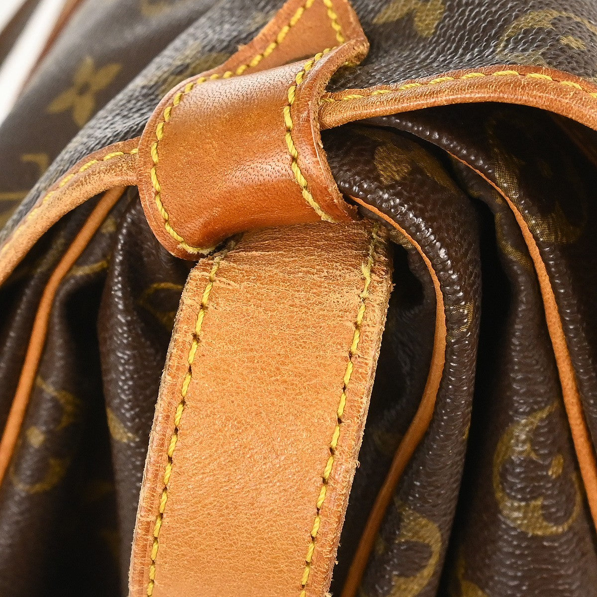 Louis Vuitton Saumur Monogram Canvas, Brown, Canvas, Shoulder Bag